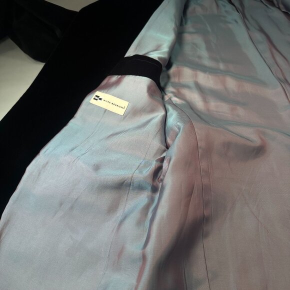 Wilke Rodriguez Single Breasted Mens Blazer 3 Button Velvet Sports Coat Jacket - Picture 10 of 16